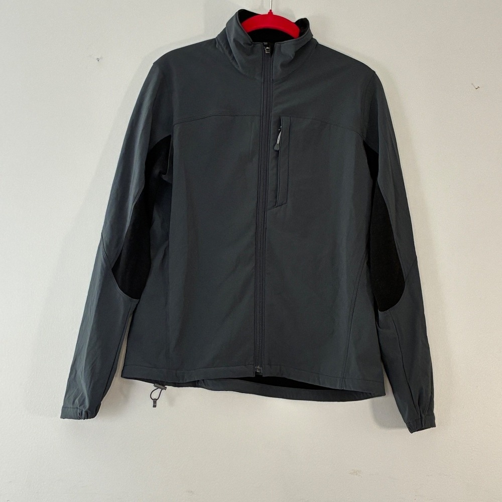 Ibex Breakaway 2 Climawool Jacket Womens Medium Gray Black Full Zip Softshell